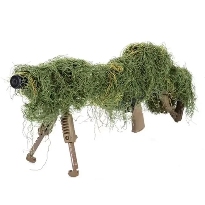Accessoires camouflage pour chasse pêche - Enveloppes armes et cordes élastiques militaires