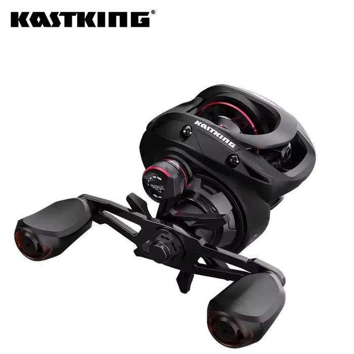 Moulinet KastKing Brutus baitcasting - Système frein magnétique 7.2:1 ratio pour pêche précise carnassiers