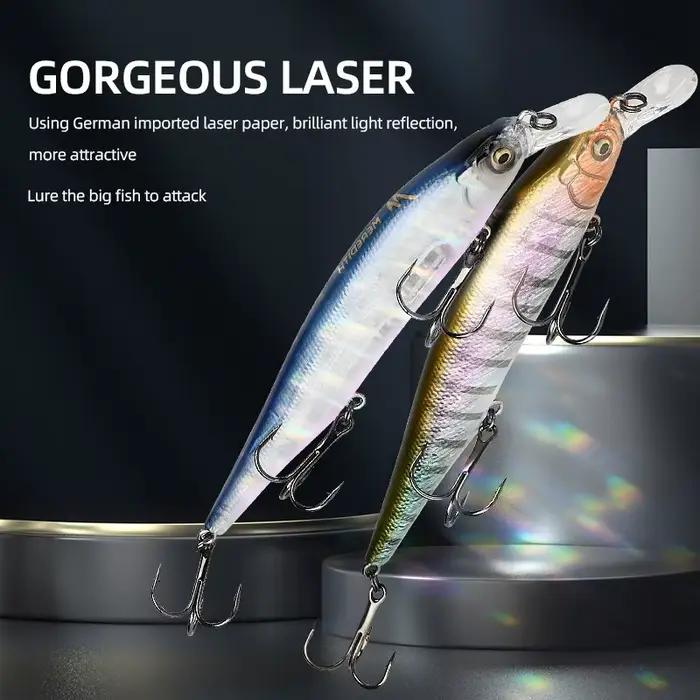 Leurre pêche minnow wobbler MEREDITH ITO SHINER-115SP avec système plombé tungstène pour pêche précise