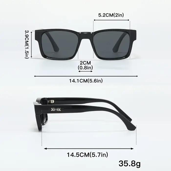 Lunettes de soleil polarisées Quality Square pour pêche - Métal UV400 Homme Femme Voyage Plage