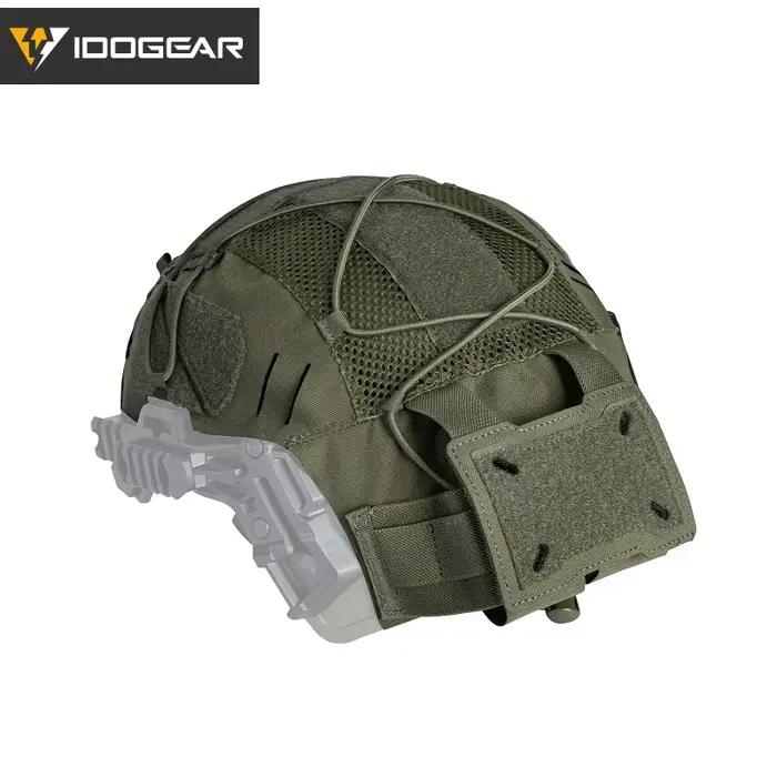 Housse casque Wendy 3.0 IDOGEAR pêche - Protection NVG avec poche batterie camouflage
