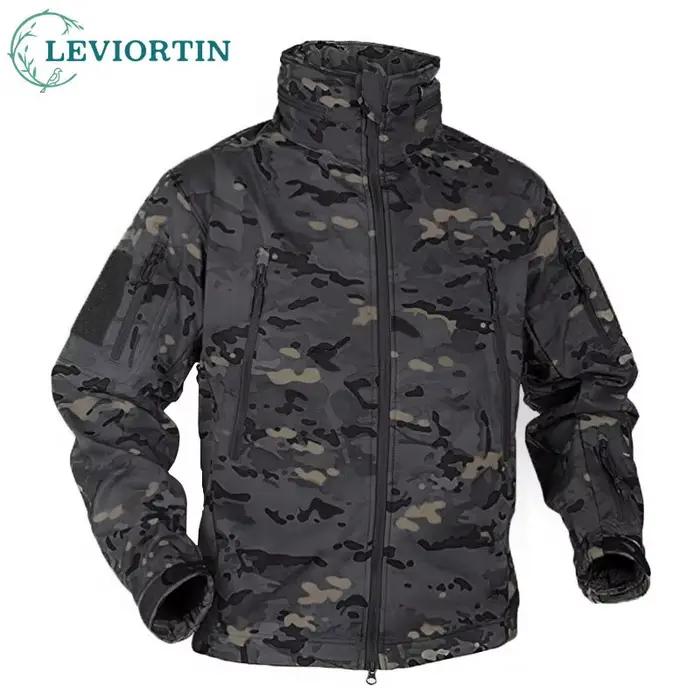 Veste camouflage tactique polaire imperméable multicam pour pêche airsoft et activités outdoor