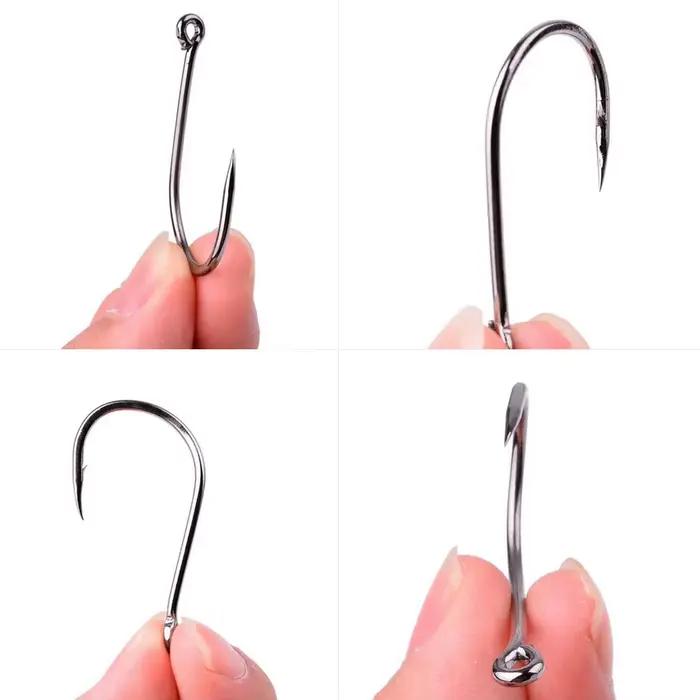 Hameçons de pêche Iseama Aorace 100 pièces, hameçon simple circle carp japonais taille 2 à 15
