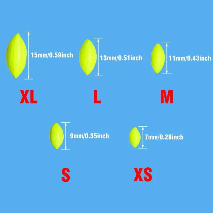 10 flotteurs pêche 6 en 1 type étoile 7 perles en mousse avec stoppeur pour ligne accessoires montage