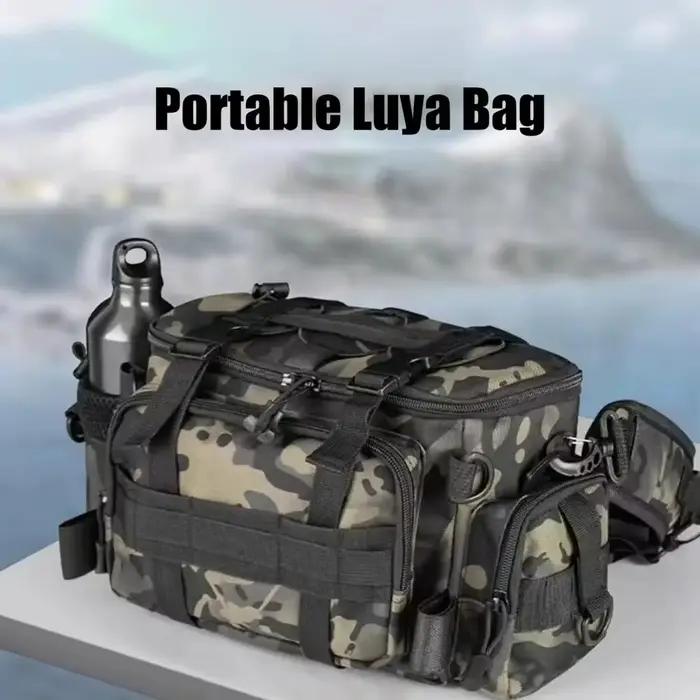 Sac à dos pêche polyvalent avec porte-cannes intégré rangement matériel pêche sport extérieur