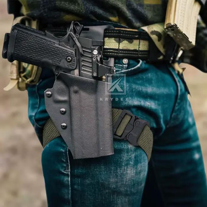 Sangle cuisse tactique KRYDEX avec boucle rapide pour holster de pêche et équipement