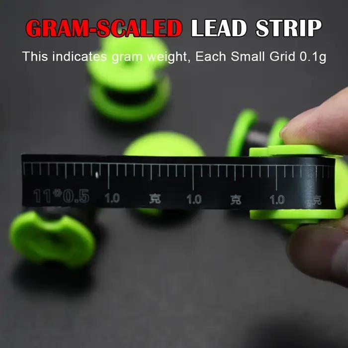 Plomb souple réglable Topranc 3 bandes graduées 0.1g par case pour pêche précise équilibrage