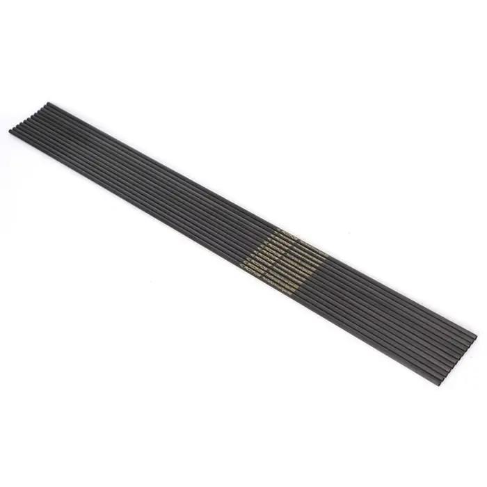Fûts flèches carbone pur 30" inserts encoches ID6.2 spine 300-800 pour chasse pêche tir à l'arc cible