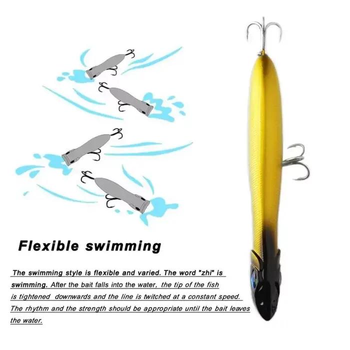 Leurre de pêche Popper Patchinko Teknik 100mm 140mm - Leurre dur flottant appât artificiel surface