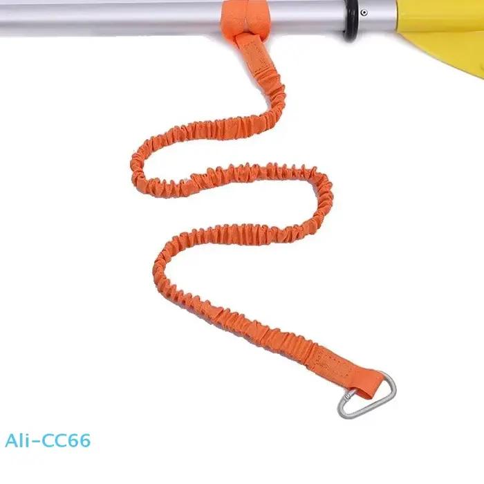 Longe élastique réglable pour pagaie de kayak et canne à pêche - Sécurité navigation avec mousqueton