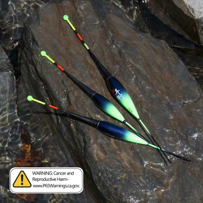 3 flotteurs luminescents LED pour pêche de nuit, capteur de gravité et changement de couleur, 1.2g