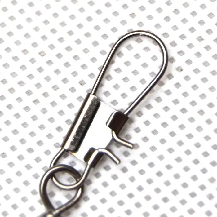 50 émerillons à roulement pour pêche sur glace - connecteurs rapides avec système Fastlock sécurisé