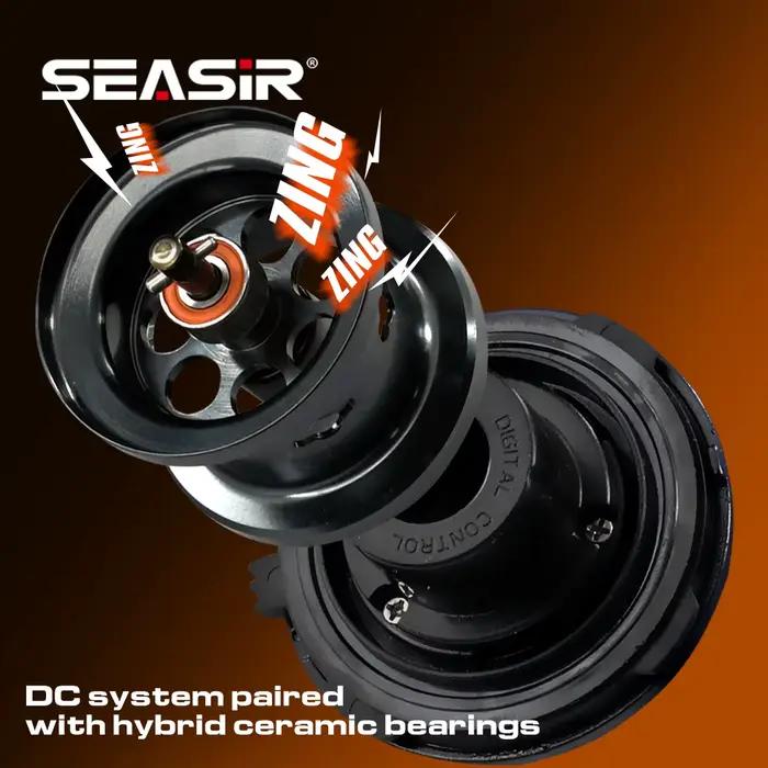 Moulinet SEASIR DC Round Pro Baitcasting avec contrôle digital et roulements céramiques hybrides