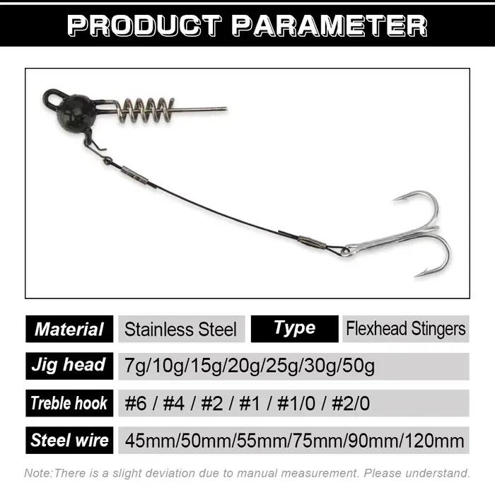 Spinpoler montage stinger avec hameçon triple - parfait pour sandre brochet perche et black-bass