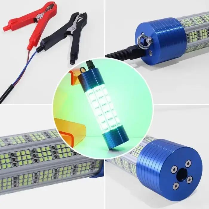Lampe LED étanche verte 150V pour attirer poissons et calmars en pêche maritime nocturne