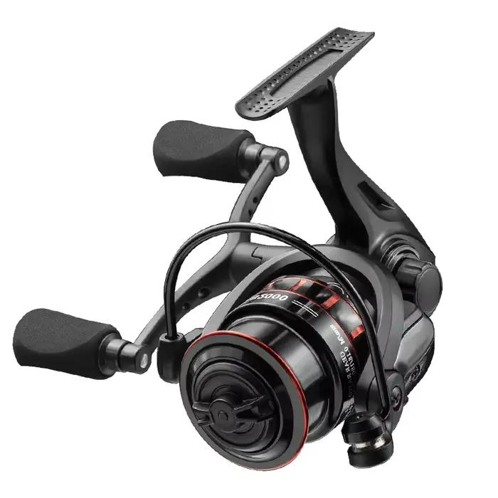 Moulinet LINNHUE spinning 1000-3000 double grip avec spool profond/peu profond pour pêche à la carpe