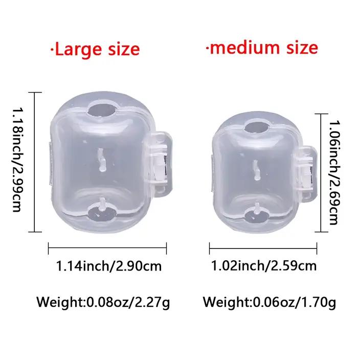 30 coques protectrices hameçons calmar : manchons isolation gros poissons, protection crevettes bois