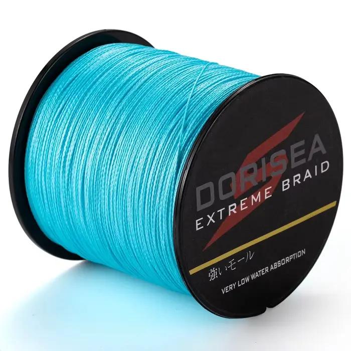Ligne de pêche DORISEA X4 multifilament PE extrême 100m, résistance 6 à 100LB pour pêche sportive