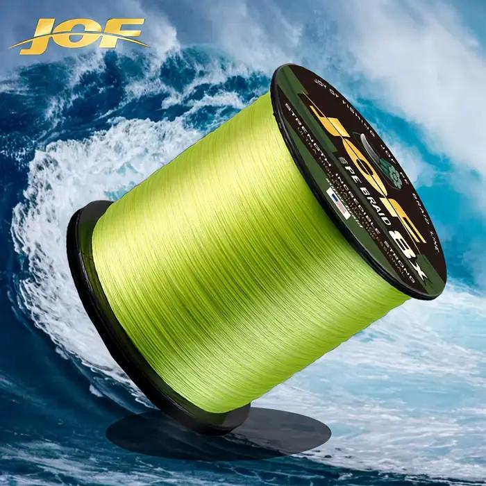 Ligne de pêche tressée JOF X8 PE 8 brins 500 mètres pour la pêche de la