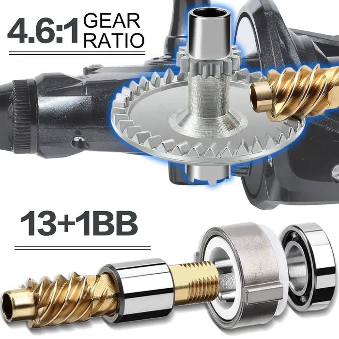 Moulinet de pêche spinning Sougayilang 13+1 roulements anti-corrosion pour eau douce et mer avec drague 25kg