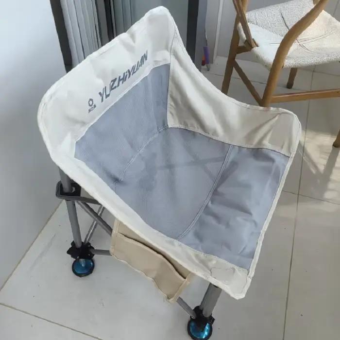Chaise lune de pêche réglable en hauteur - Pliante portable idéale pêche, camping, événements sportifs