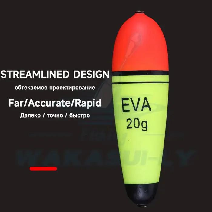 Flotteur EVA Rocky pêche mer longue portée gros ventre flottant baudroie avec bâton fluorescent amovible