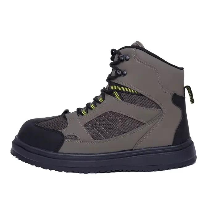 Bottes de pêche respirantes pour hommes - Chaussures antidérapantes avec semelle caoutchouc pour pêche à la mouche