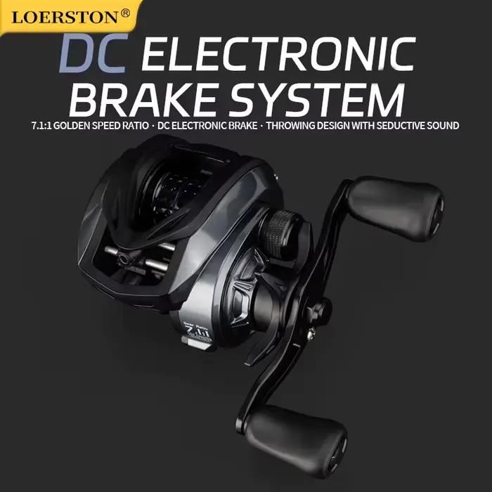 Moulinet baitcasting électrique DEUKIO DC roues carpe 6+1BB pour pêcheur professionnel en mer et eaux salées lancer appâts occasions spéciales