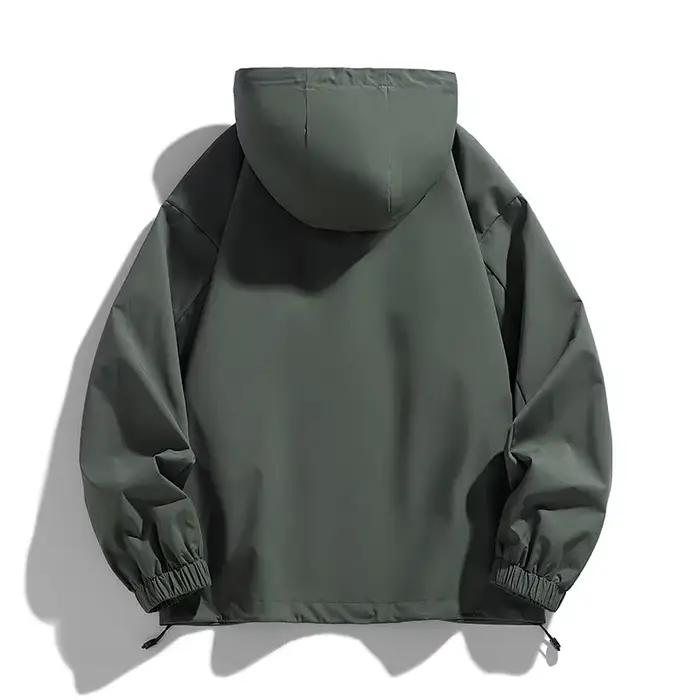 Veste oversize homme grande taille imperméable coupe-vent pour pêche camping randonnée printemps