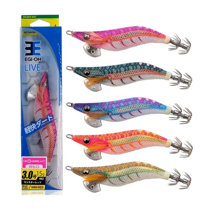Leurre leurre souple calamar YAMASHITA EGI-OH LIVE Lightning Series UV 3,5 pour pêche en mer