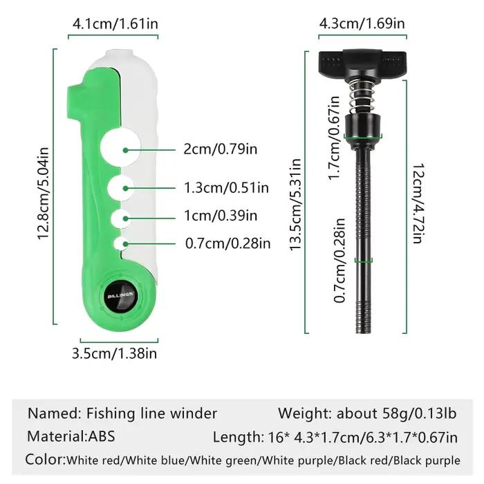 Bobineur de ligne de pêche portable réglable pour moulinets spinning et baitcasting
