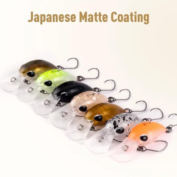 Mini crankbait flottant Kingdom 1.5g 25mm 3.2g 32mm pour truite black-bass - Leurre dur petit poisson nageur