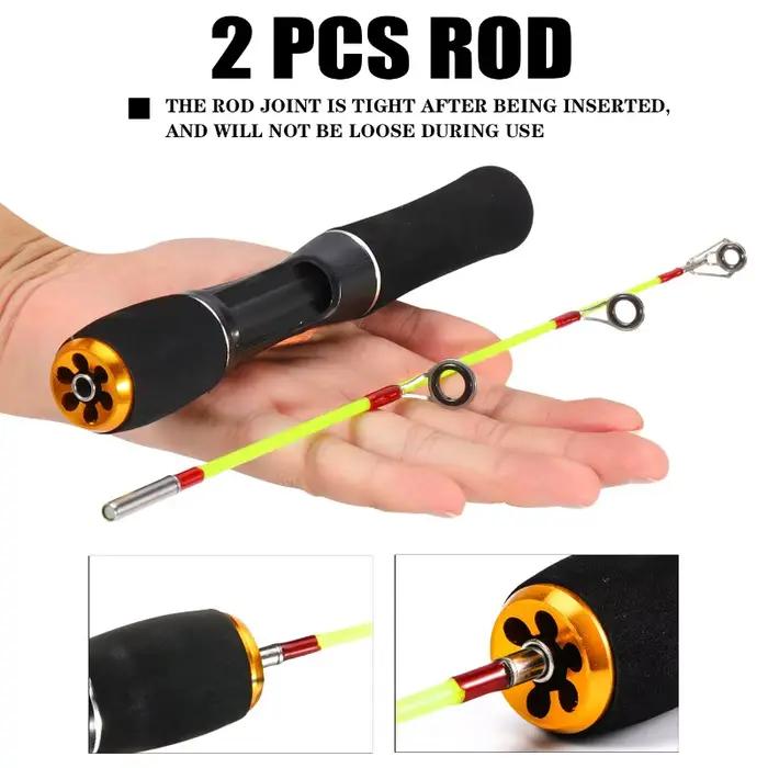 Canne glace Sougayilang ultralégère portable - Équipement pêche hivernale spinning casting