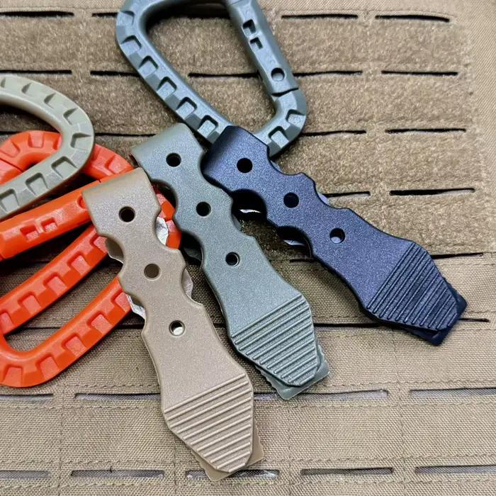 2 clips de fixation tactiques MOLLE - Accessoires pour attacher équipement pêche sur gilet ou sac