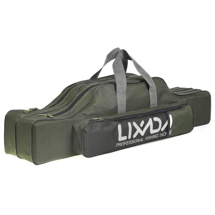 Sac de pêche Lixada pliable 100-150cm pour canne, moulinet et matériel - Transport pratique