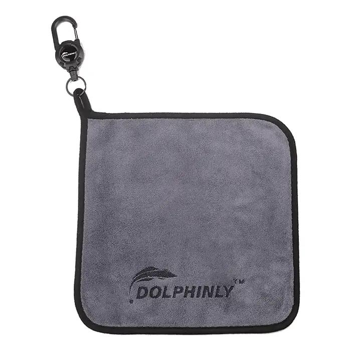 Serviette de pêche portable épaisse antidérapante avec boucle pour essuyage mains et matériel