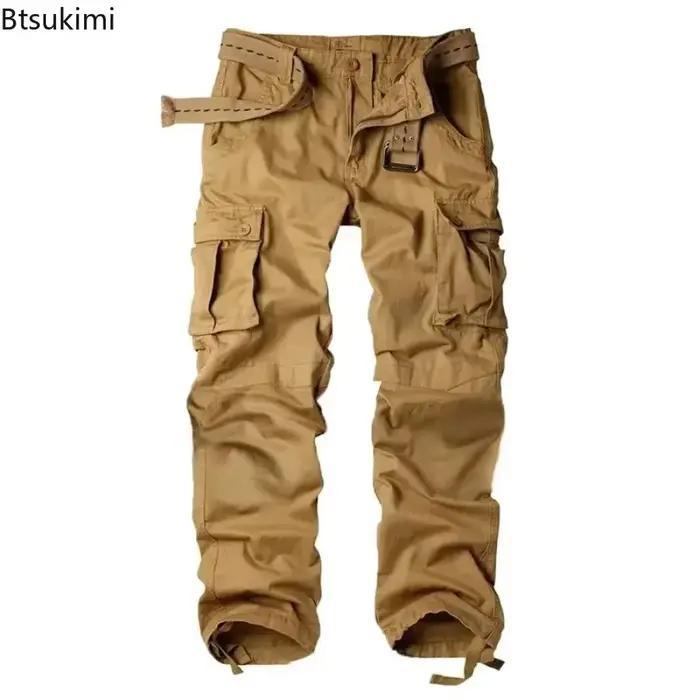 Pantalon cargo camouflage 2026 homme pêche tactique multi-poches coton loose outdoor