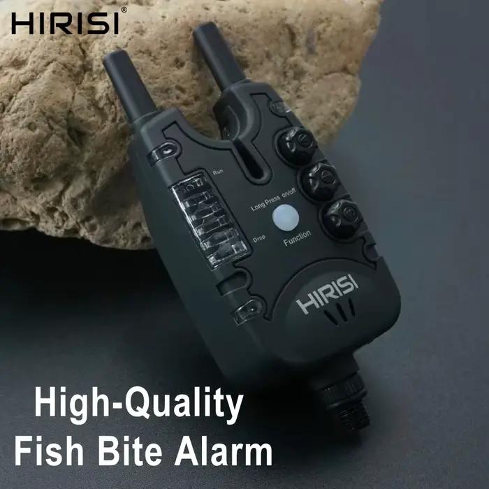 Alarme de touche Hirisi B150 pour pêche à la carpe avec LED, volume réglable et haute sensibilité