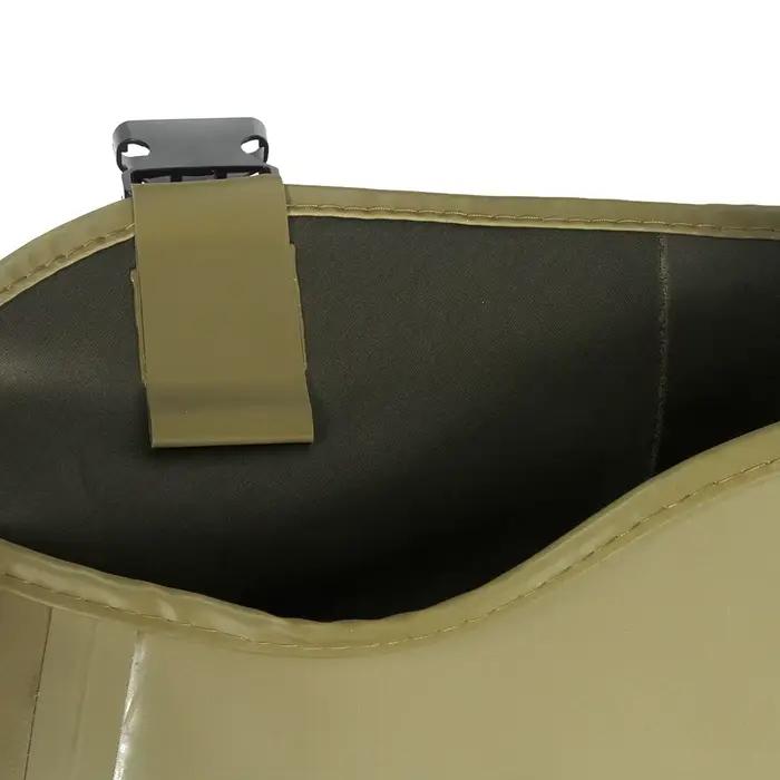 Waders pêche PVC léger 3kg - Combinaison leurre noire unisexe avec bottes intégrées étanches