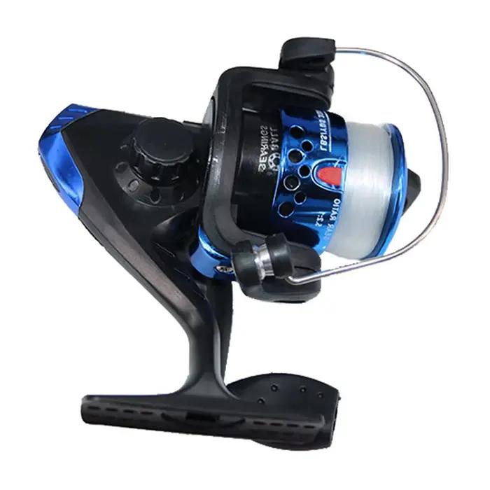 Moulinet spinning 5.2:1 pour pêche à la traîne et au lancer avec réserve de fil et bac à appâts