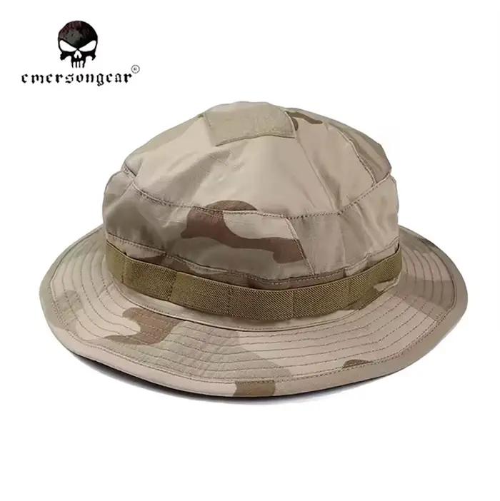 Chapeau boonie tactique été pêche - Casquette combat courte visière pêche camouflage protection solaire