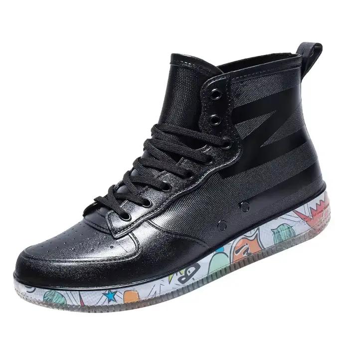 Bottes de pêche homme imperméables anti-dérapantes 2023 - Chaussures travail chef mode nude durable