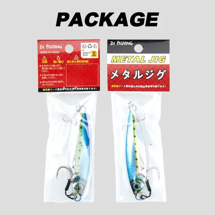 Leurre métallique Hunthouse 7g-80g pour jigging lent - Appât coulant pour bar et brochet de mer