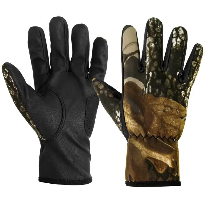 Gants de pêche néoprène camouflage imperméables - Chasse, marche, pêche et équitation outdoor