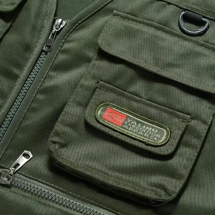 Veste de pêche sans manches multi-poches respirante pour homme, veste tactique extérieur sport