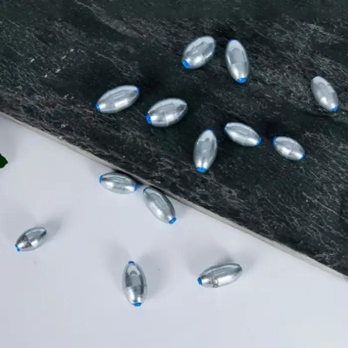 Plombs de pêche olive creux alliage 10 tailles 3g-15g pour toutes techniques de pêche - accessoires essentiels