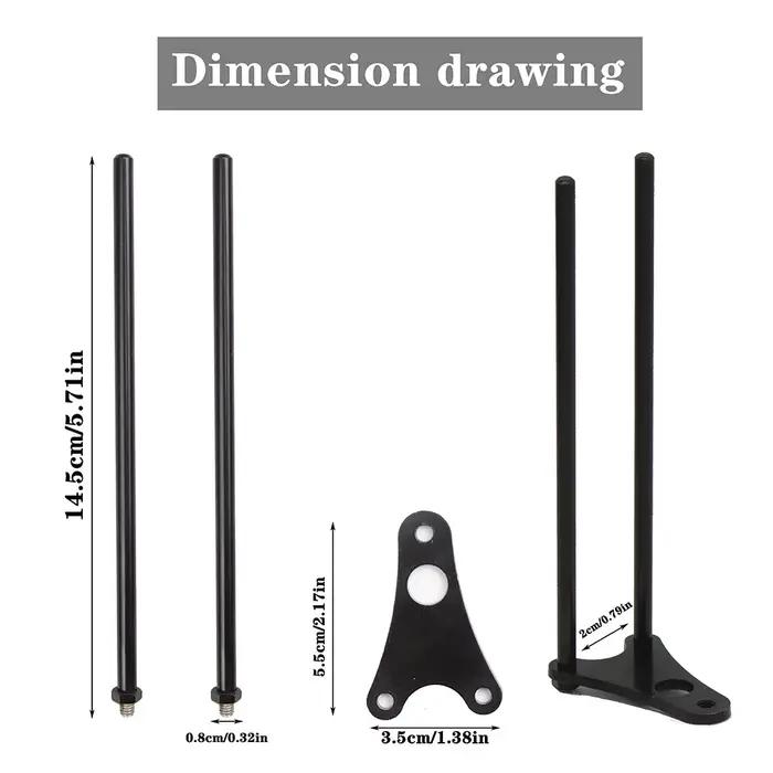 JSFUN barres anti-accrochage aluminium pour alarmes de touche - anti-chute et anti-vent pêche carpe