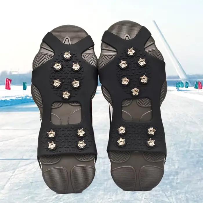 Crampons amovibles semelle bottes pêche récif rocheux antidérapants acier inoxydable 304 couvre-chaussures