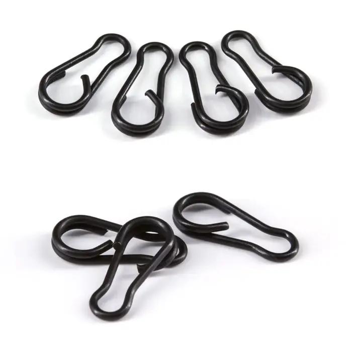 40 clips duo lock rapides en acier inoxydable pour la pêche à la carpe, accessoires de