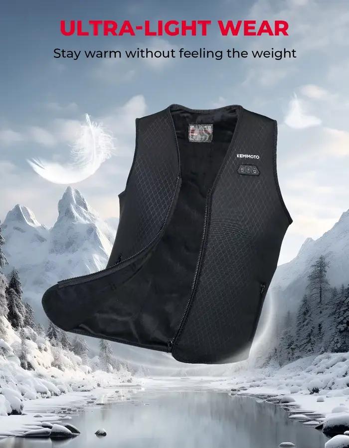 Veste chauffante électrique USB pour pêche hivernale - Veston thermique hommes femmes activités outdoor